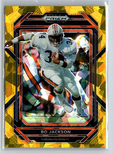 2023 Panini Prizm Draft Picks #9 Bo Jackson Prizms Gold Ice J15