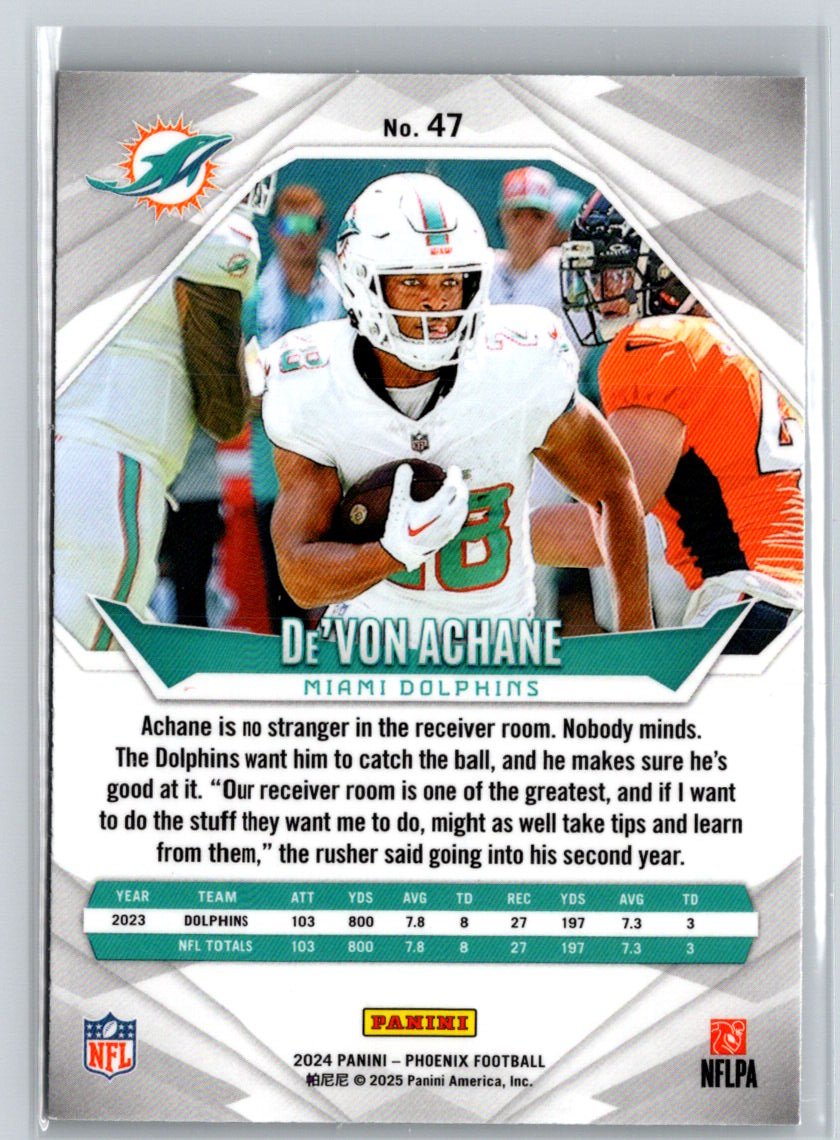 2024 Panini Phoenix #47 De'Von Achane International J16
