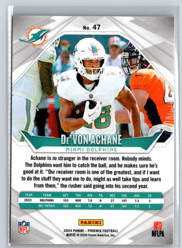 2024 Panini Phoenix #47 De'Von Achane International J16