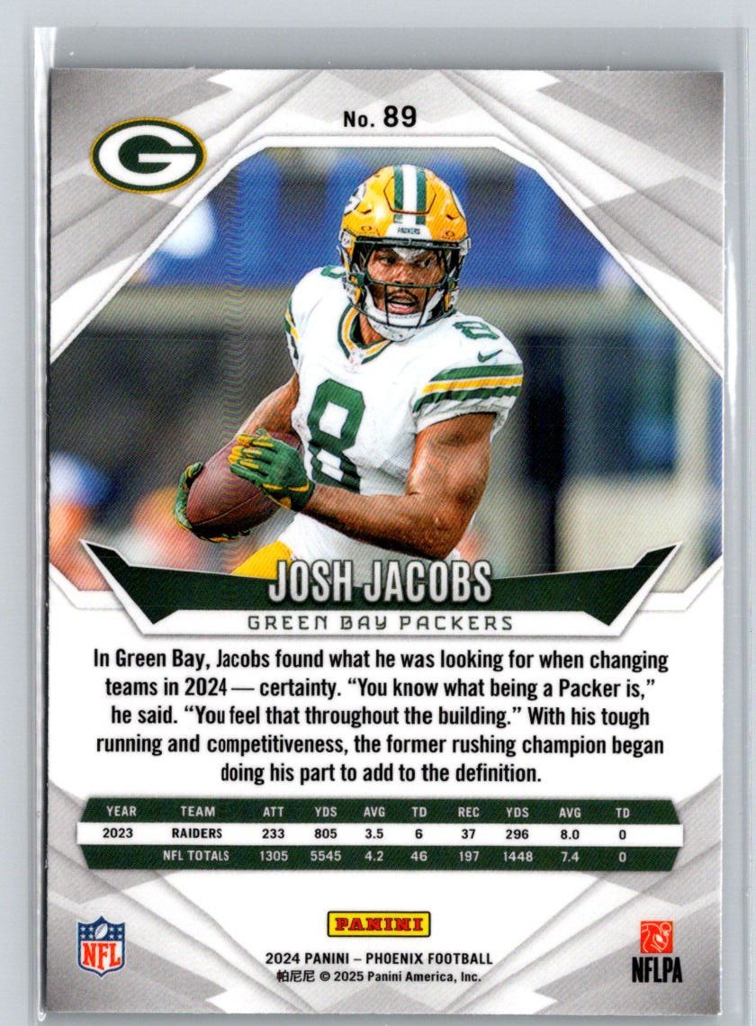 2024 Panini Phoenix #89 Josh Jacobs International J16