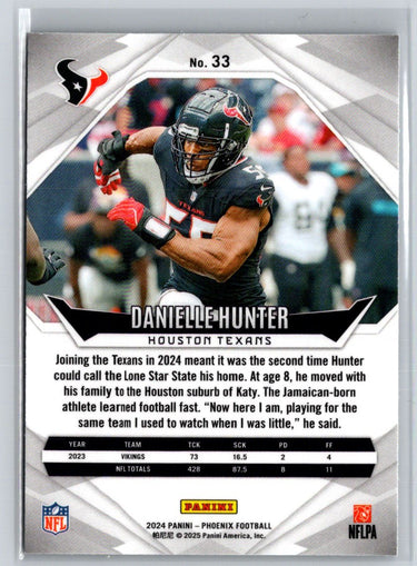 2024 Panini Phoenix #33 Danielle Hunter International J17