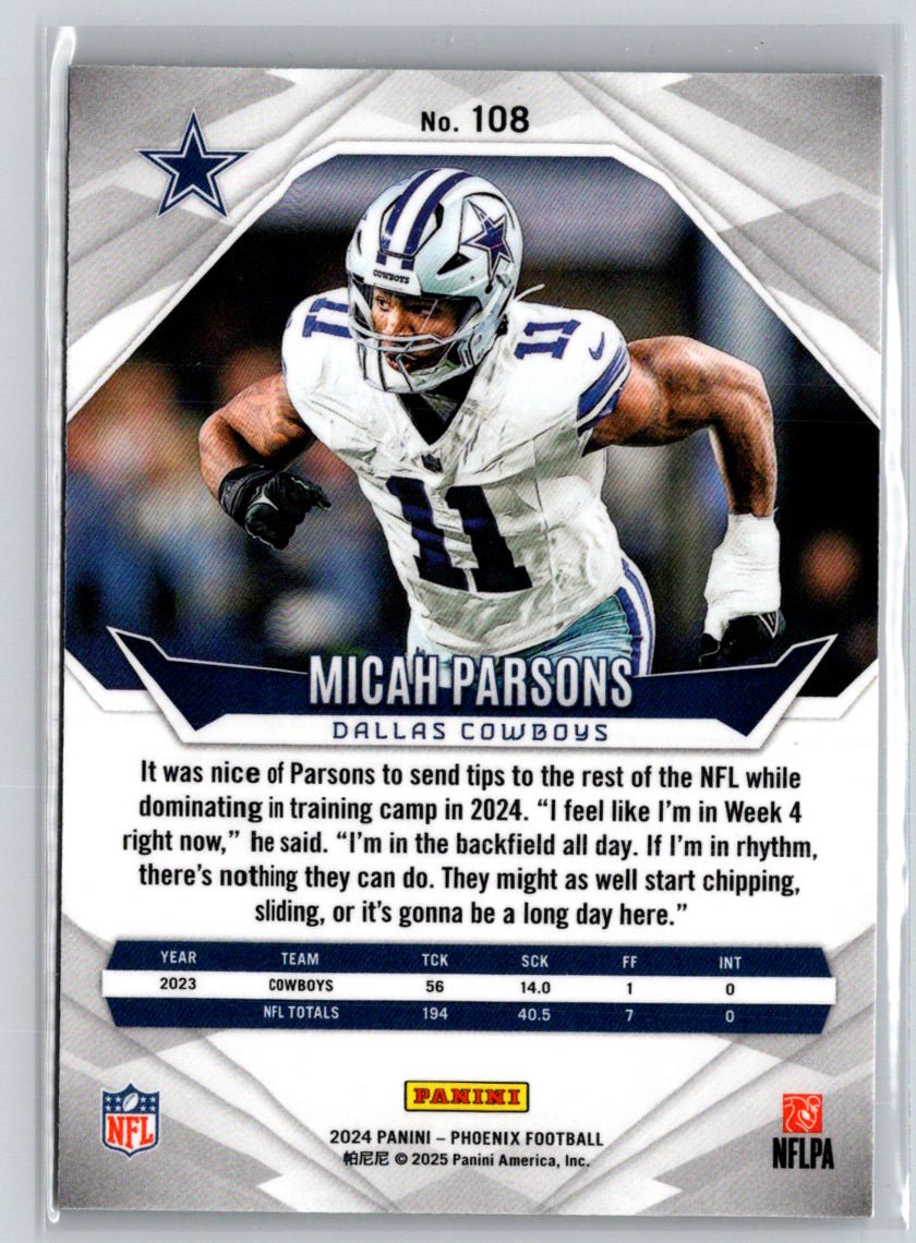 2024 Panini Phoenix #108 Micah Parsons International J17