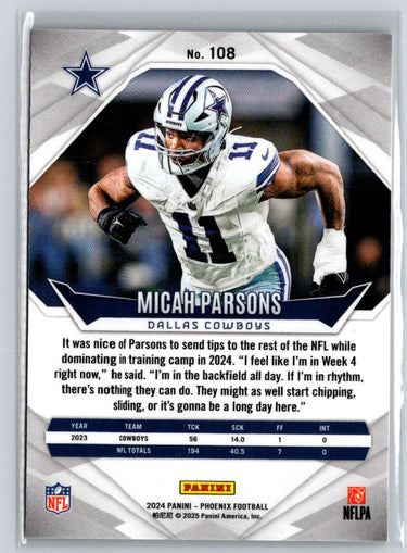 2024 Panini Phoenix #108 Micah Parsons International J17