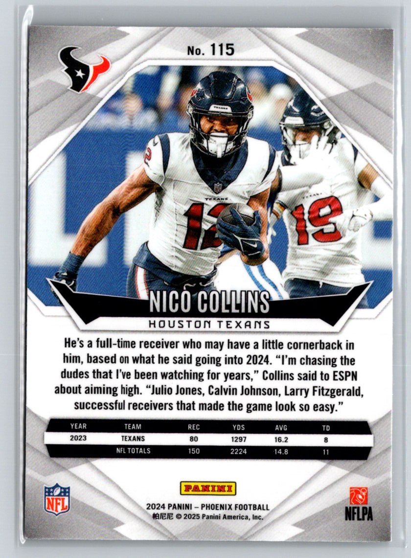 2024 Panini Phoenix #115 Nico Collins International J17
