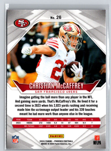 2024 Panini Phoenix #26 Christian McCaffrey International J17