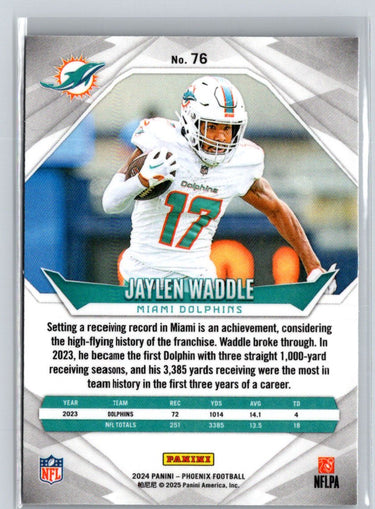 2024 Panini Phoenix #76 Jaylen Waddle International J18