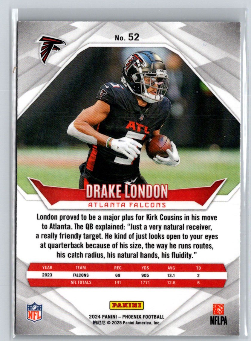 2024 Panini Phoenix #52 Drake London International J18