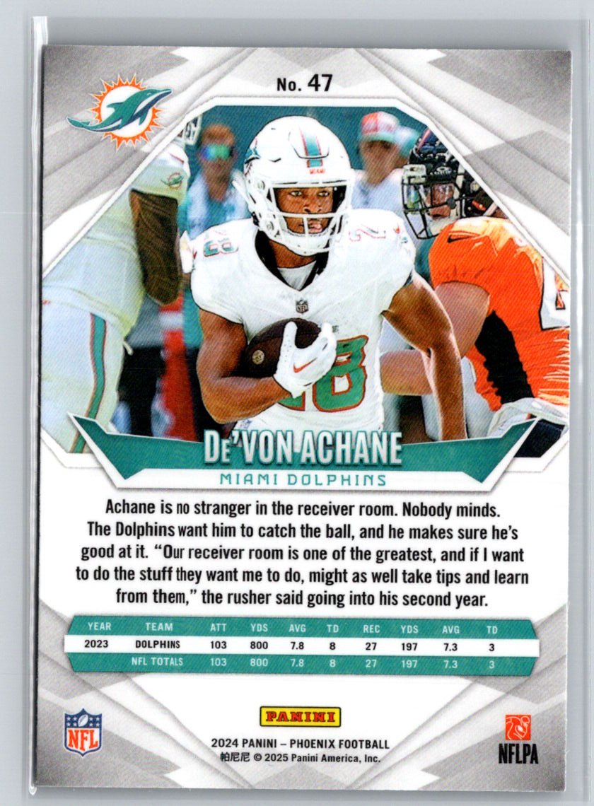 2024 Panini Phoenix #47 De'Von Achane International J18