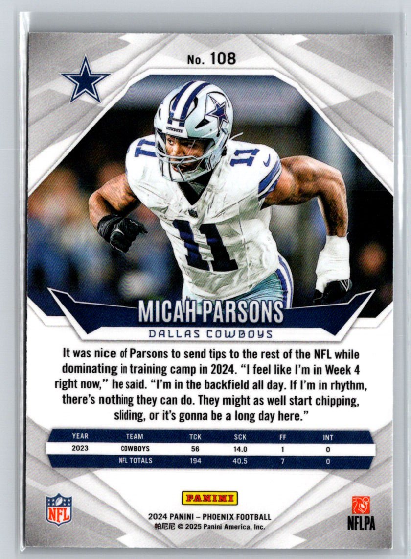 2024 Panini Phoenix #108 Micah Parsons International J18