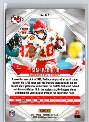 2024 Panini Phoenix #67 Isiah Pacheco International J19