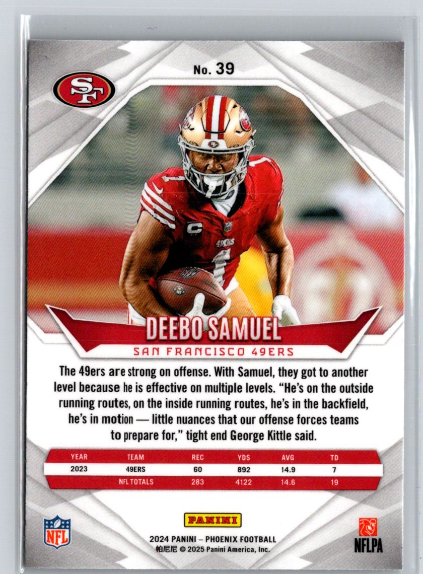 2024 Panini Phoenix #39 Deebo Samuel International J19
