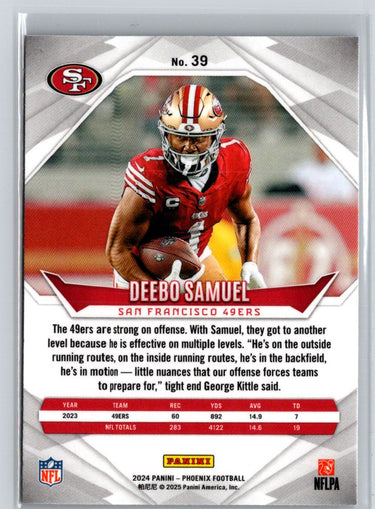 2024 Panini Phoenix #39 Deebo Samuel International J19