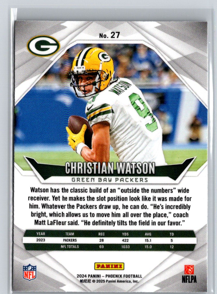 2024 Panini Phoenix #27 Christian Watson International J19