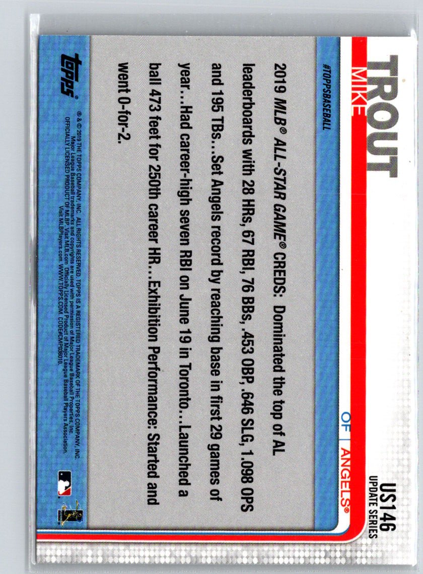 2019 Topps Update #US146 Mike Trout J19