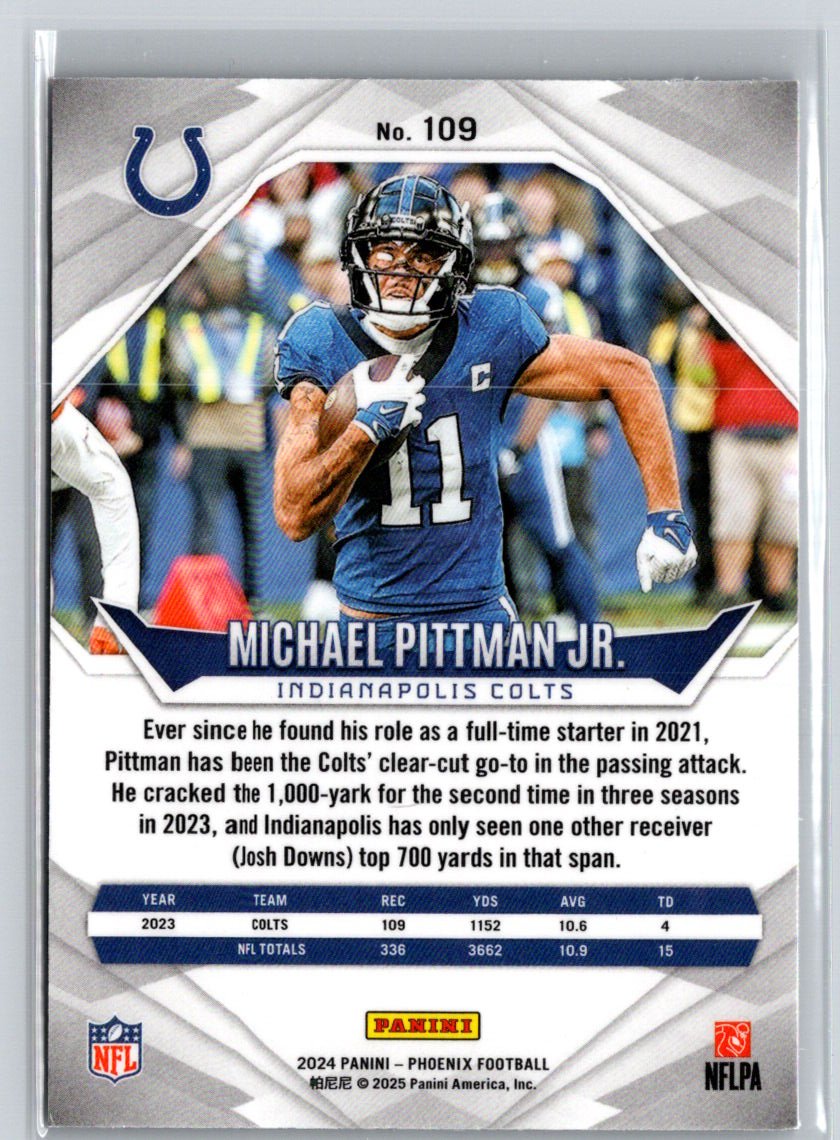 2024 Panini Phoenix #109 Michael Pittman Jr. International J19