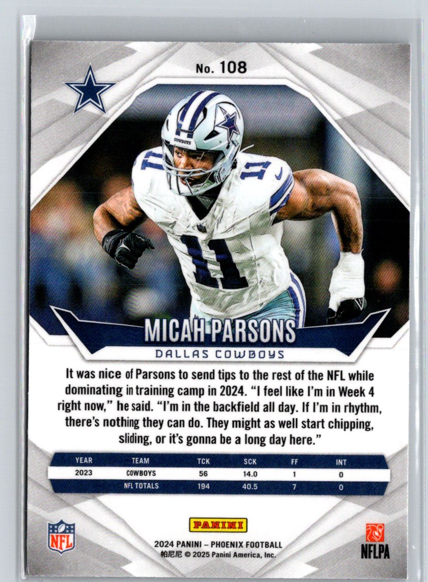 2024 Panini Phoenix #108 Micah Parsons International J20