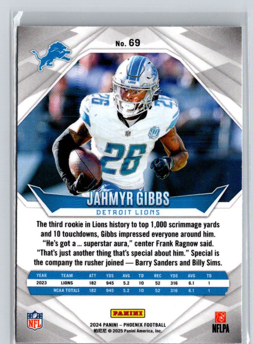 2024 Panini Phoenix #69 Jahmyr Gibbs International J20