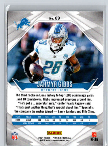 2024 Panini Phoenix #69 Jahmyr Gibbs International J20