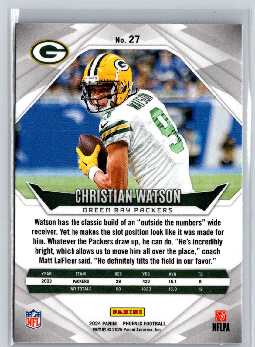 2024 Panini Phoenix #27 Christian Watson International J20