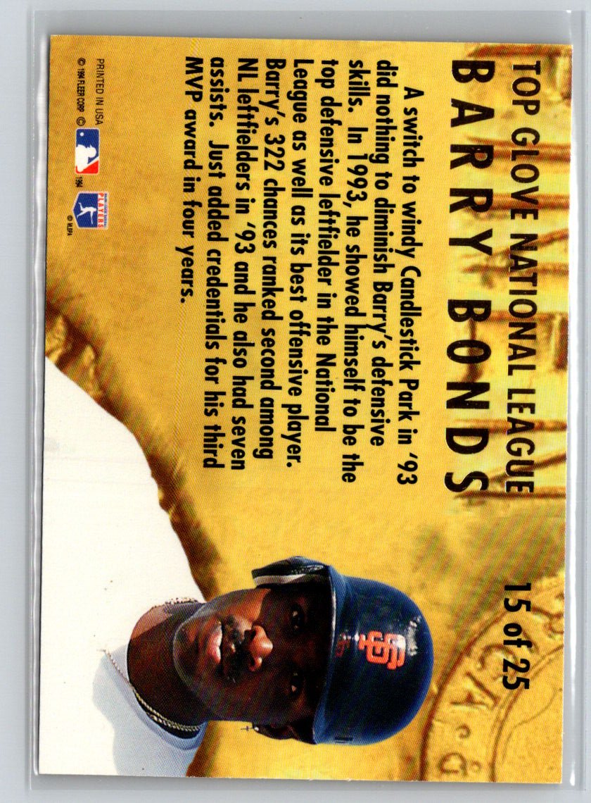 1994 Ultra #15 Barry Bonds Award Winners J21