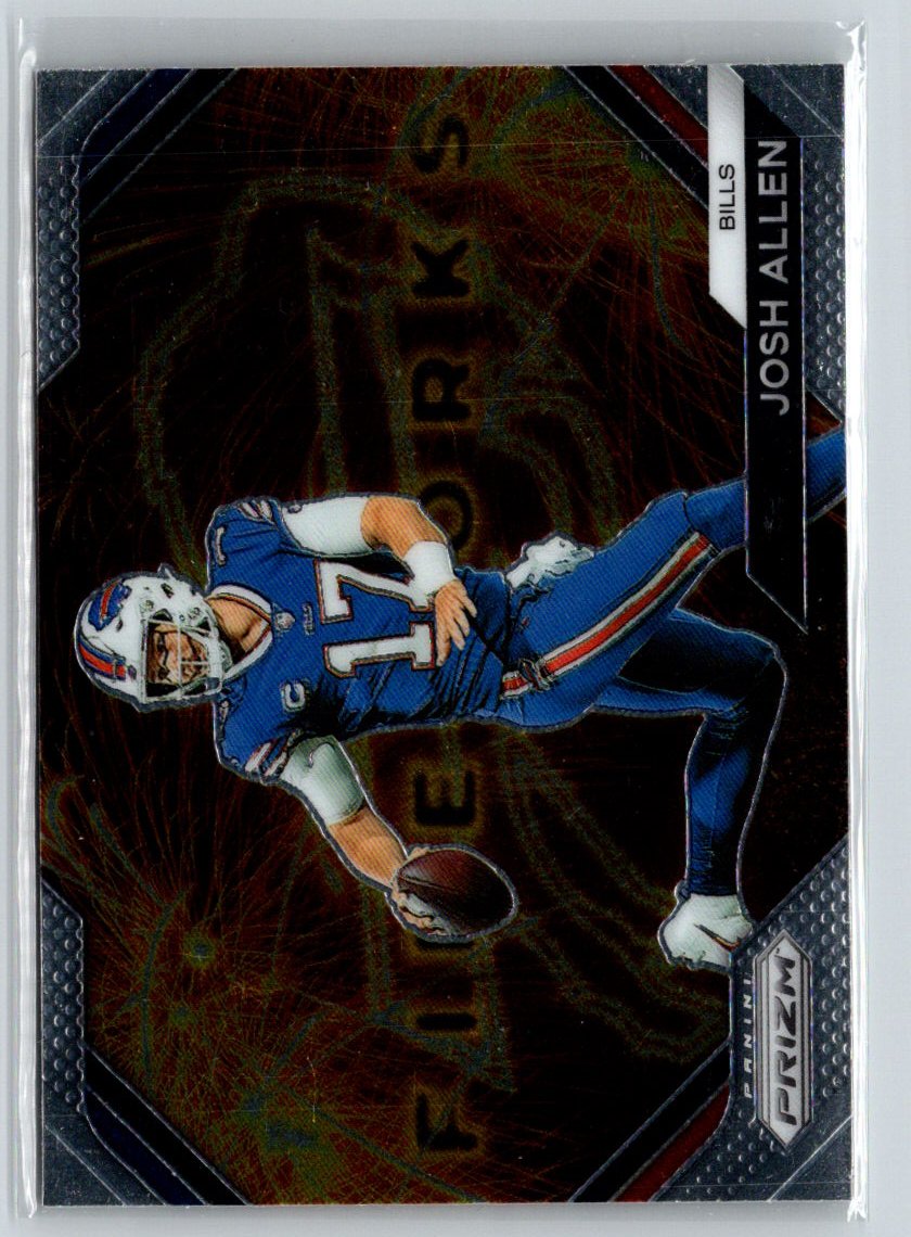 2023 Panini Prizm #F-4 Josh Allen Fireworks J21