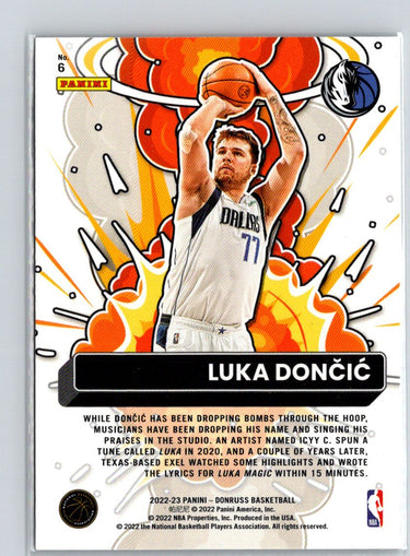 2022-23 Donruss #6 Luka Doncic Bomb Squad J22