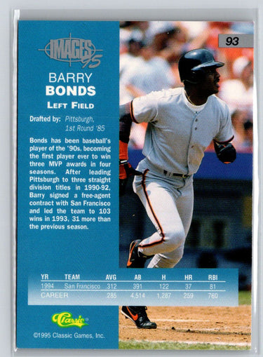1995 Classic Images Four Sport #93 Barry Bonds J22