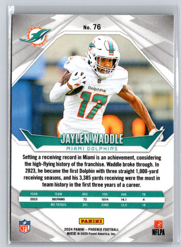2024 Panini Phoenix #76 Jaylen Waddle International J22