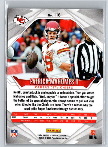 2024 Panini Phoenix #116 Patrick Mahomes II J22