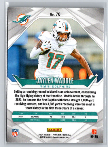 2024 Panini Phoenix #76 Jaylen Waddle International J23