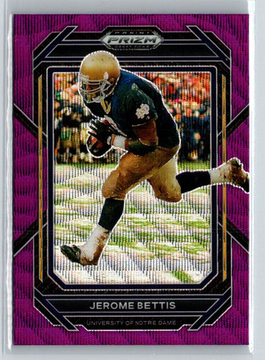 2023 Panini Prizm Draft Picks #50 Jerome Bettis Prizms Purple Wave J24