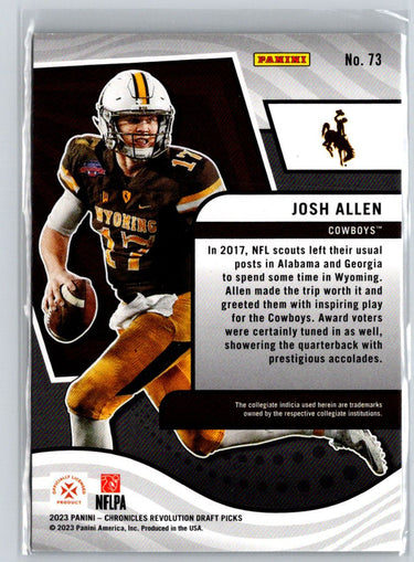 2023 Panini Chronicles Draft Picks #73 Josh Allen Revolution J24