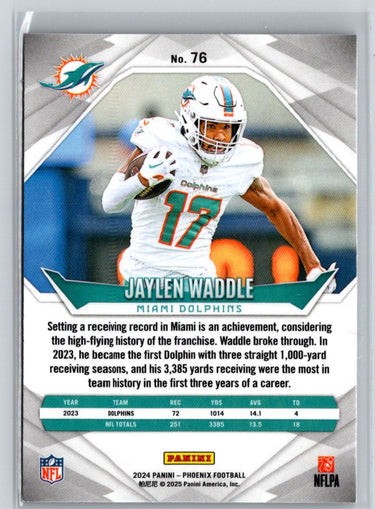 2024 Panini Phoenix #76 Jaylen Waddle International J24
