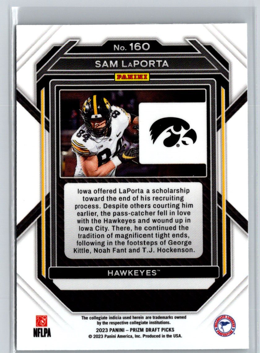2023 Panini Prizm Draft Picks #160 Sam LaPorta J25