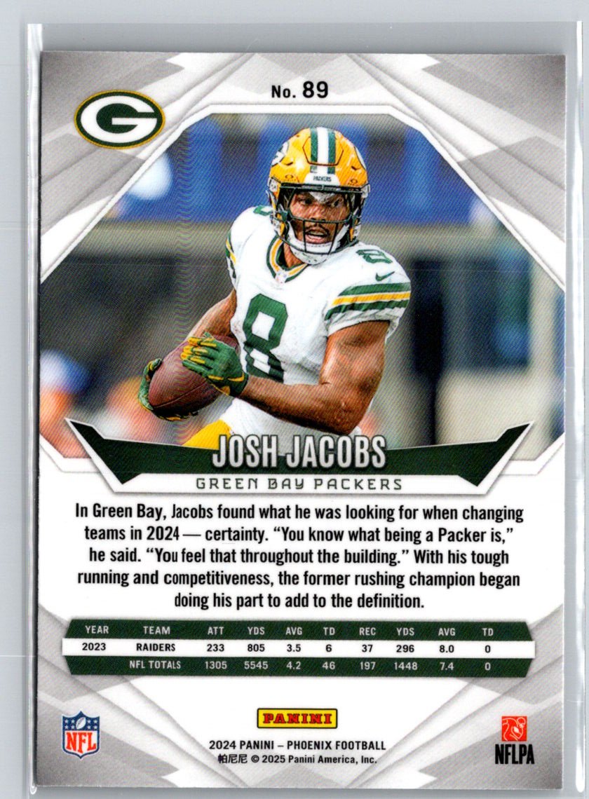 2024 Panini Phoenix #89 Josh Jacobs International J25