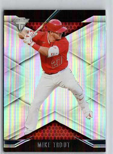 2021 Panini Chronicles #16 Mike Trout Titanium J25