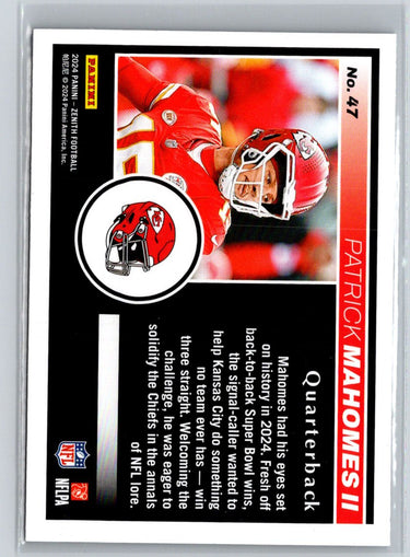 2024 Panini Zenith #47 Patrick Mahomes II J25