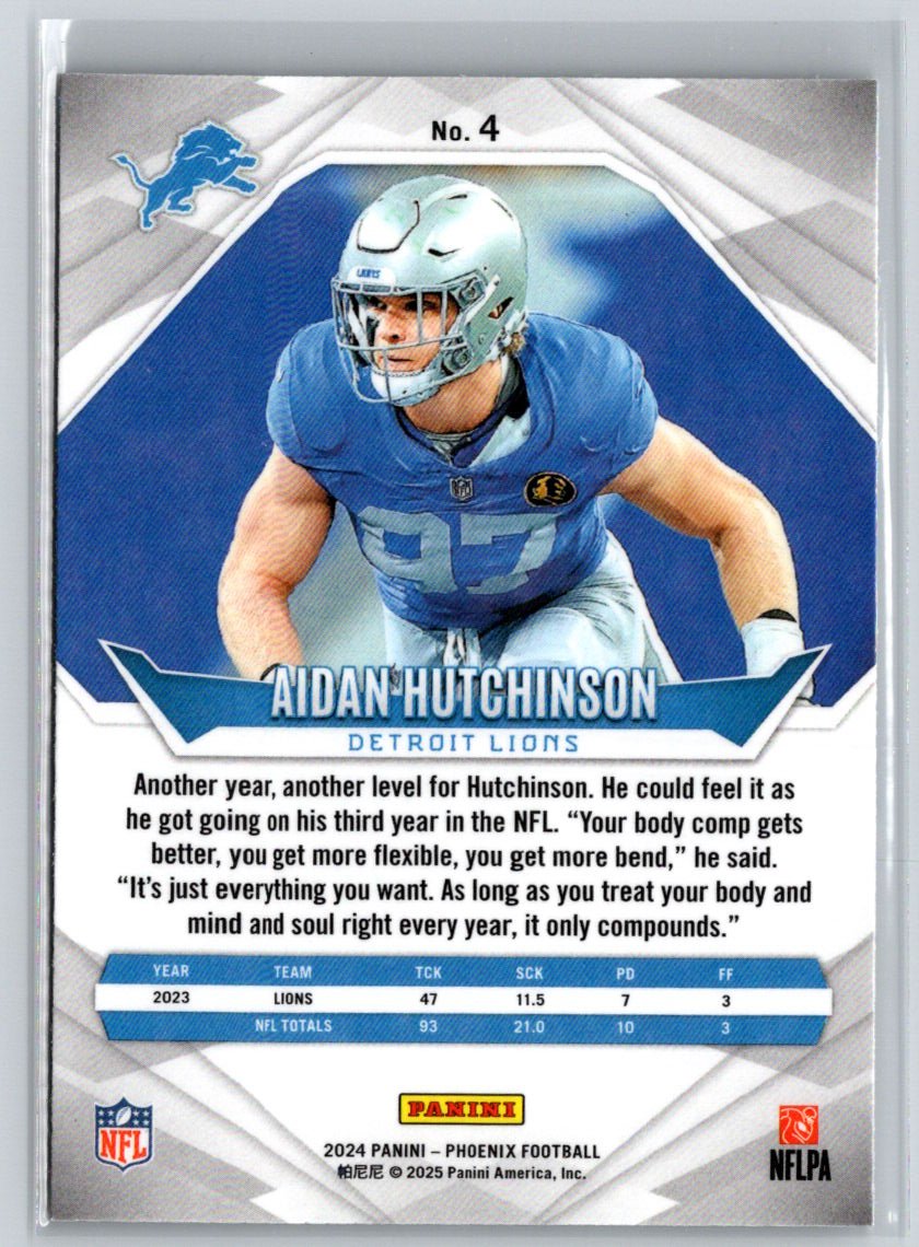 2024 Panini Phoenix #4 Aidan Hutchinson International J26