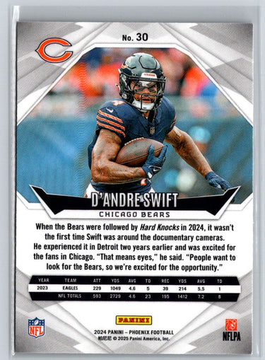 2024 Panini Phoenix #30 D'Andre Swift International J26