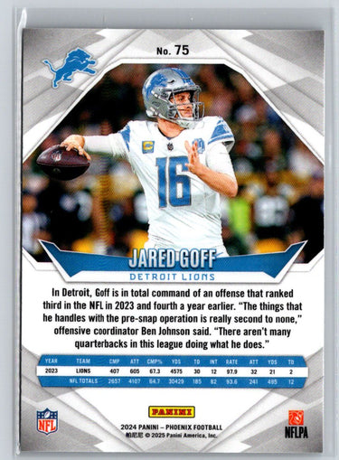 2024 Panini Phoenix #75 Jared Goff International J27
