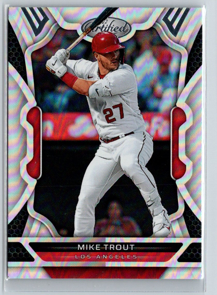 2022 Panini Chronicles #42 Mike Trout Certified J29
