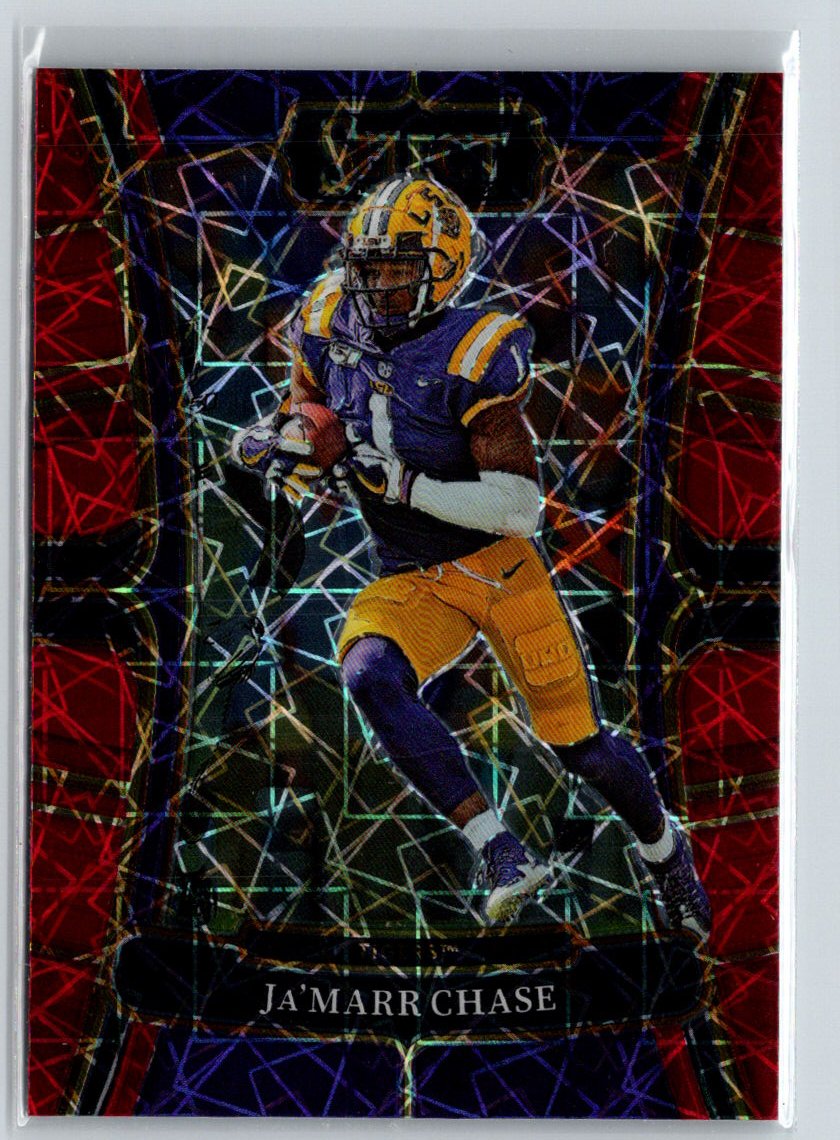 2023 Panini Select Draft Picks #55 Ja'Marr Chase Red Lazer Prizm J30