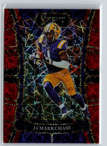 2023 Panini Select Draft Picks #55 Ja'Marr Chase Red Lazer Prizm J30