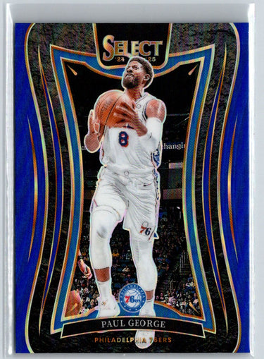 2024-25 Panini Select #337 Paul George Blue Prizm J30