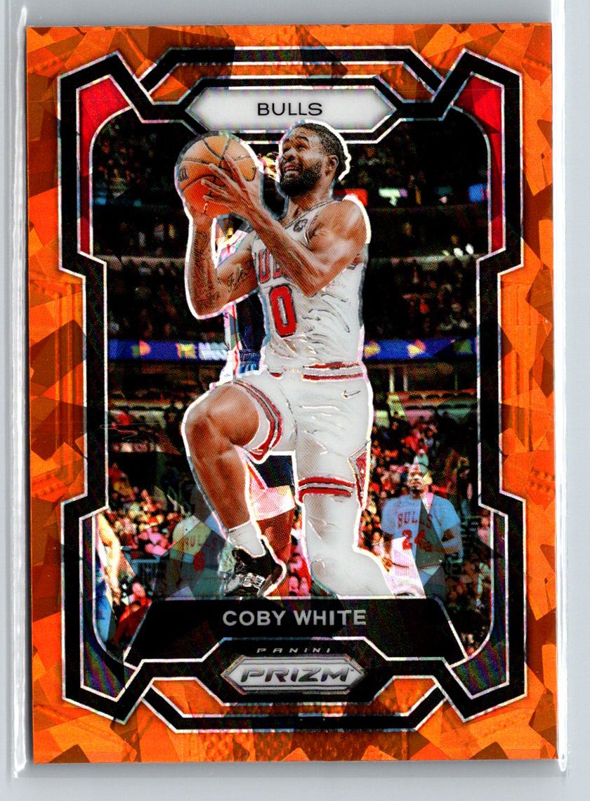 2023-24 Panini Prizm #239 Coby White Prizms Orange Ice J31