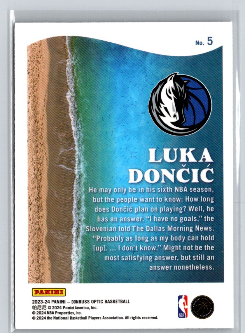 2023-24 Donruss Optic #5 Luka Doncic Splash J31