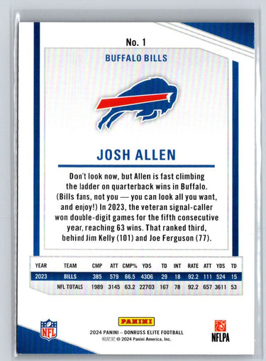 2024 Donruss Elite #1 Josh Allen J31