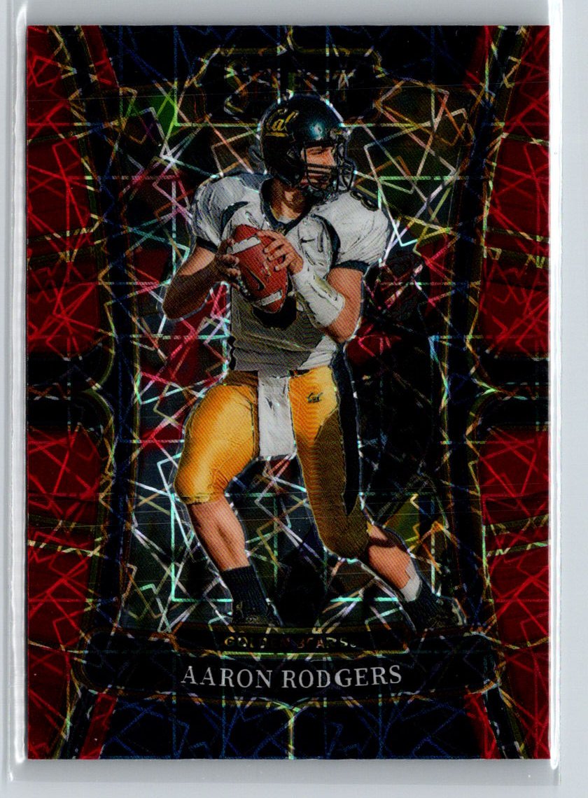 2023 Panini Select Draft Picks #31 Aaron Rodgers Red Lazer Prizm J32