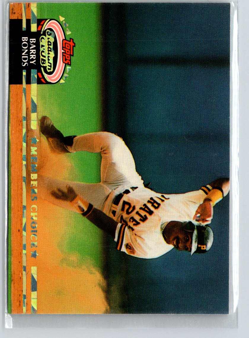 1992 Stadium Club #604b Barry Bonds J32