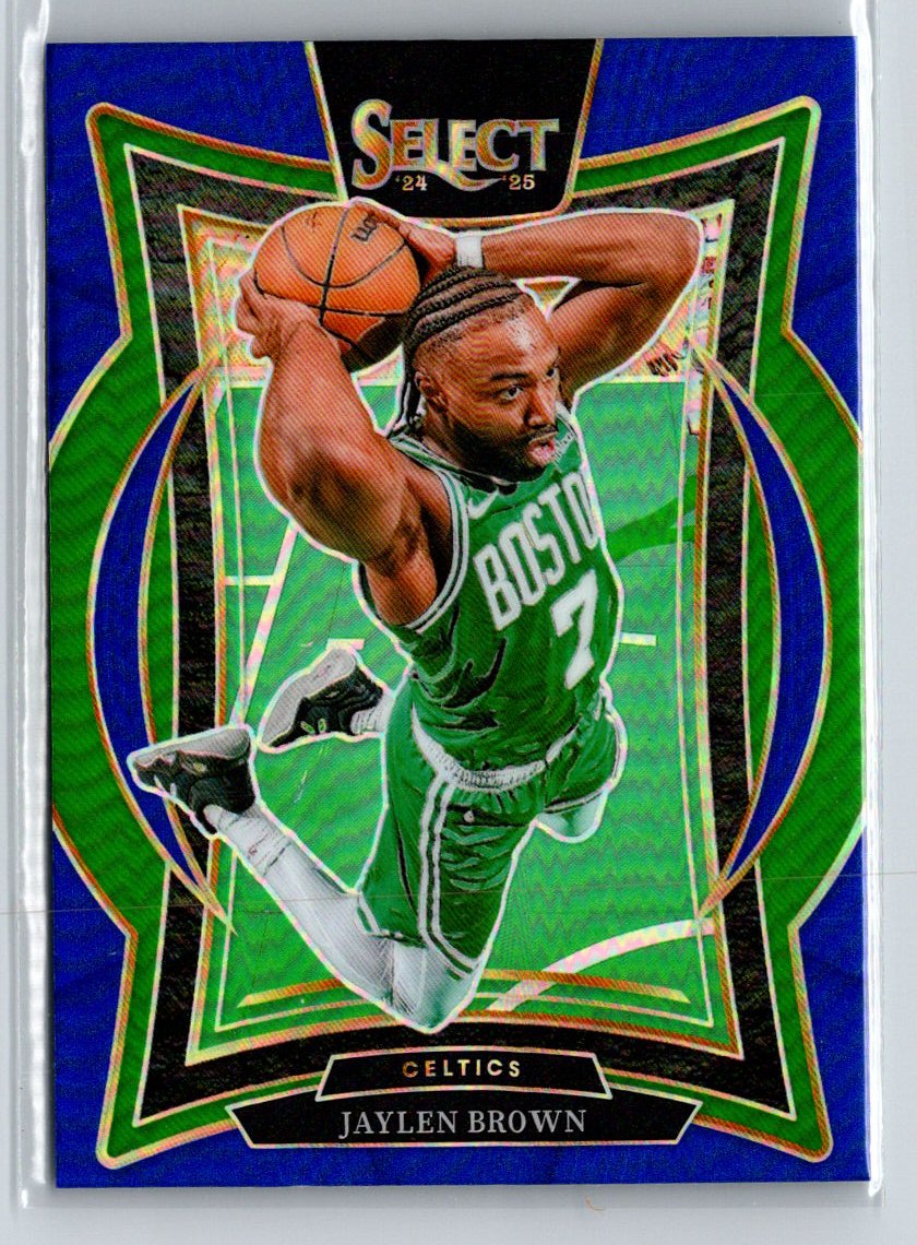 2024-25 Panini Select #29 Jaylen Brown Blue Prizm J33